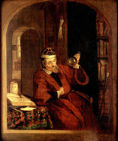 A physician examining urine, c1670s. Creator: Unknown.