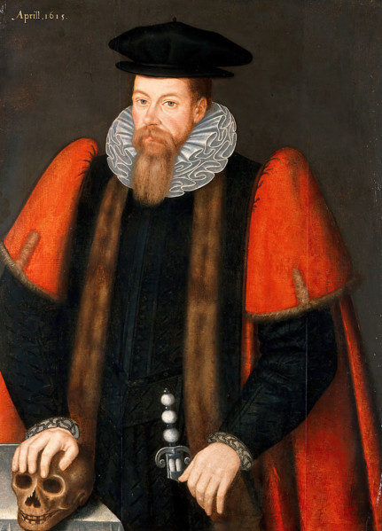 A man holding a skull, 1615. Creator: Unknown.