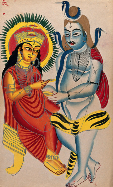 Shiva begging from Annapurna. Creator: Unknown.