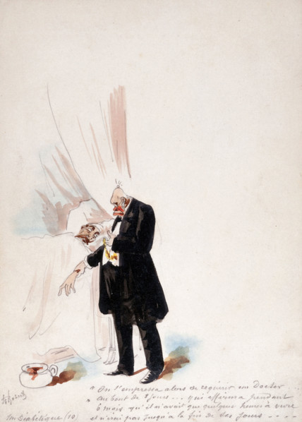 The Panama Canal: Dr Cornelius Herz, having fled France to escape the results of his..., 1897. Creator: HS Robert.