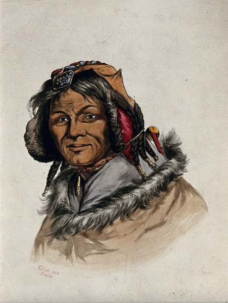 Head of a woman of Simla, 1866. Creator: R Clint.