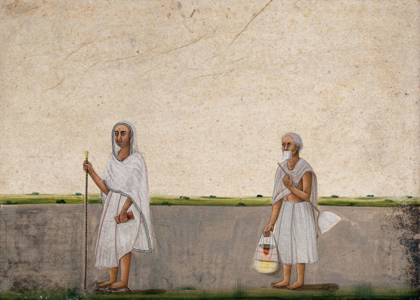 Two Shwetambar Jain monks, (between 1800 and 1899?). Creator: Unknown.