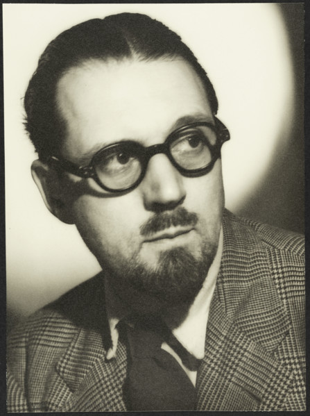 Portrait of Walter Bird in civilian clothing, at RAF Iver Heath, Pinewood Studios, Iver, Buckinghams Creator: Crown Film Unit.