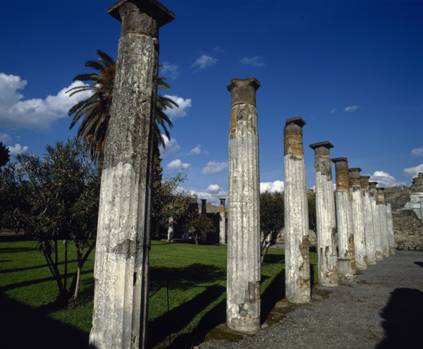 Second peristyle, House of the Faun, Pompeii, Italy, 2nd century BC, (2002). Creator: LTL.