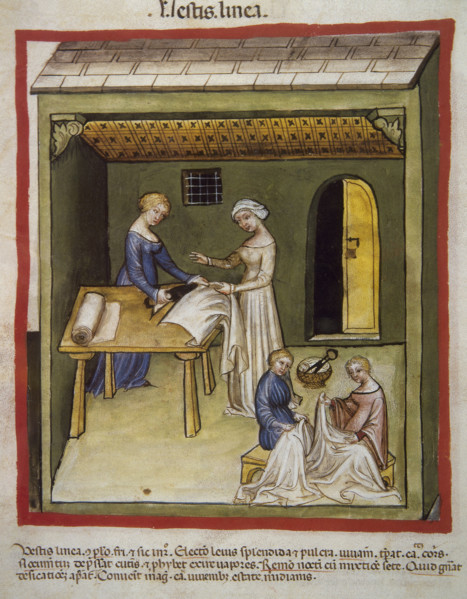 Linen fabrics, 14th century.  Creator: Unknown.