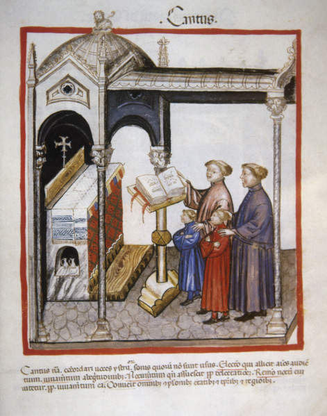Singing, 14th century.  Creator: Unknown.