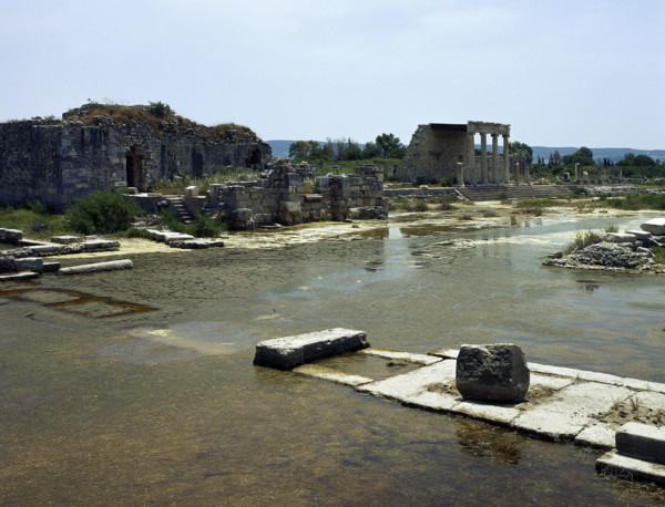 Ruins of northern agora near Holy Road, Miletus, Anatolia, Turkey, 1999. Creator: Unknown.