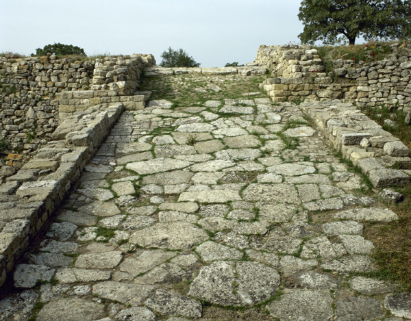 Ramp, Troy II stratum, Troy, Turkey, Bronze age, 2500-2300 BC (2000). Creator: Unknown.