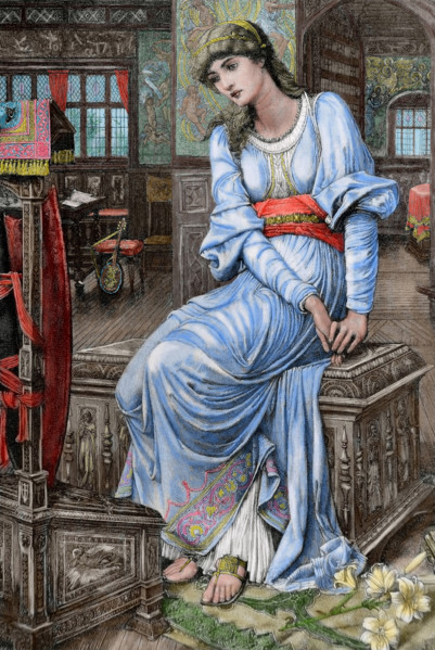 Mechthild of Magdeburg, (1896).  Creator: C. Robersts.