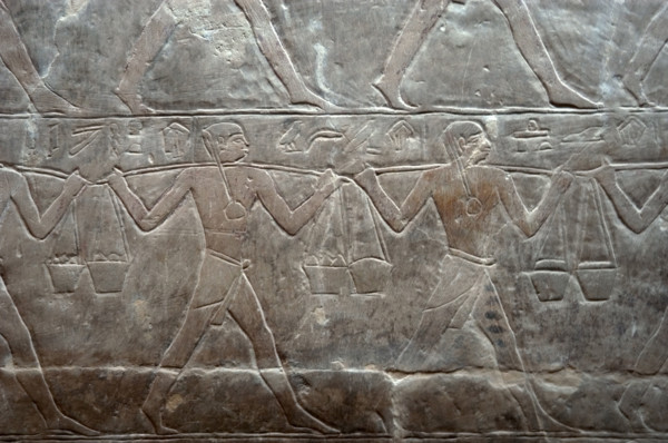 Relief depicting offering bearers, Mastaba of Mereruka, Saqqara, Egypt, Old Kingdom, 2003. Creator: Unknown.