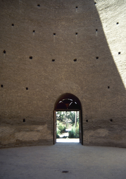 Portal and interior, Toghrol Tower, Rey, Iran, 12th century (2000). Creator: Unknown.