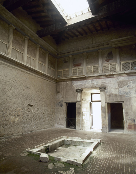 Impluvium, Samnite House, Herculaneum, Italy, 2nd century BC (2002). Creator: LTL.
