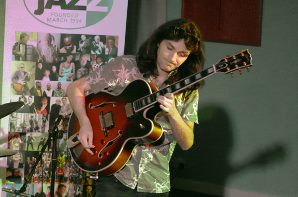 Rob Luft, Eddie Parker’s Airborn, Watermill Jazz Club, Dorking, Surrey, March 2025. Creator: Brian O'Connor.