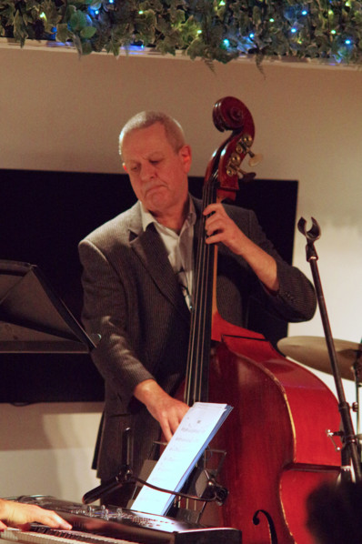 Paul Whitten, Paul Higgs Quartet, East Grinstead Jazz Club, Chequer Mead Theatre, West Sussex, 2025. Creator: Brian O'Connor.