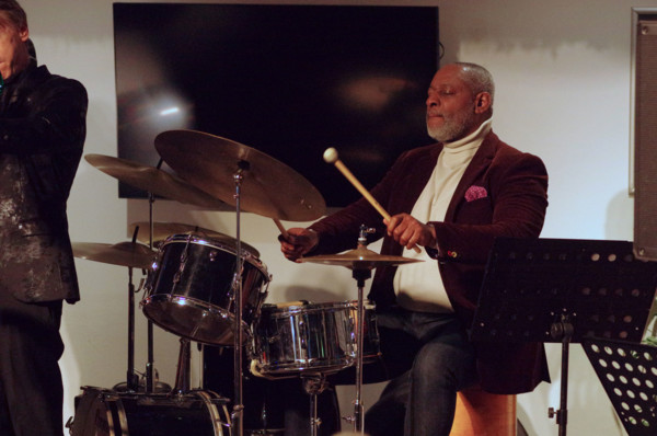 Vince Dunn, Paul Higgs Quartet, East Grinstead Jazz Club, Chequer Mead Theatre, West Sussex, 2025. Creator: Brian O'Connor.