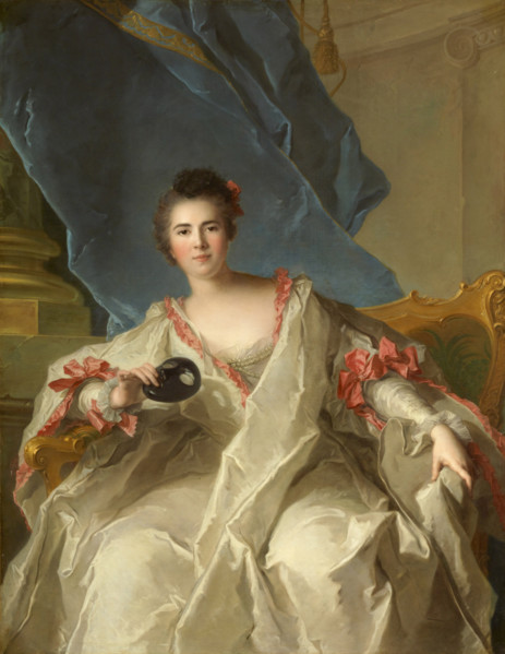 Portrait of Marie-Thérèse Geoffrin (1715-1791), Marquise de la Ferté-Imbault, 1740. Creator: Nattier, Jean-Marc (1685-1766).