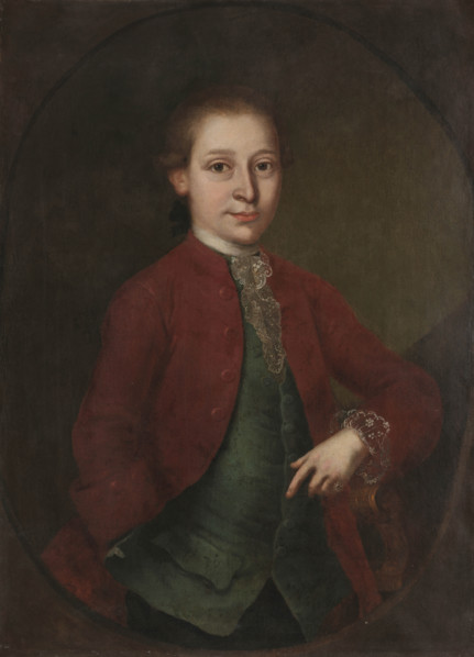 Wolfgang Amadé Mozart (?) with the diamond ring, 1773-1775. Creator: Anonymous.