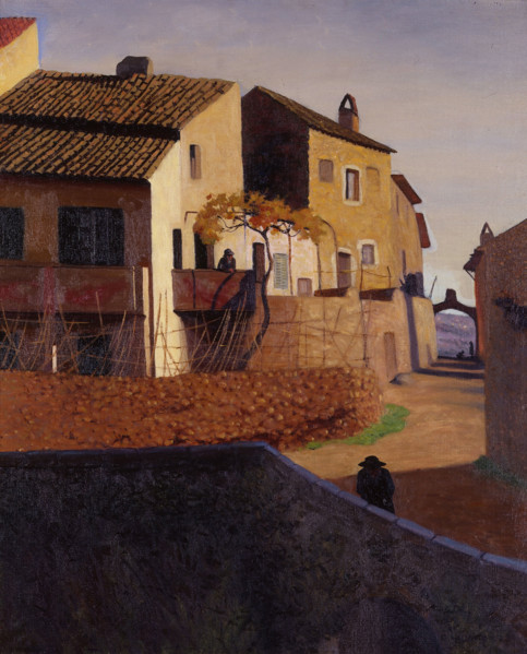 Roman bridge in Cagnes, 1923. Creator: Vallotton, Felix Edouard (1865-1925).