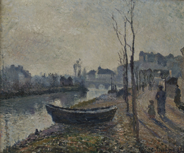 Quai du Pothuis bord de l'Oise, 1882. Creator: Pissarro, Camille (1830-1903).