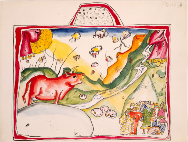Aquarell für Violett (Bild III), 1914. Creator: Kandinsky, Wassily Vasilyevich (1866-1944).