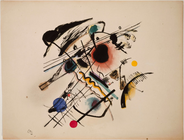 Studie für "Schwarzer Fleck" (Study for "Black Spot"), 1921. Creator: Kandinsky, Wassily Vasilyevich (1866-1944).