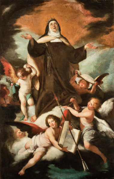 Saint Theresa in Glory, 1620s. Creator: Strozzi, Bernardo (1581-1644).