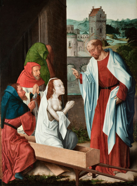 The Resurrection of Drusiana, 1490-1500. Creator: Master of Saint John the Evangelist (active 1490-1500).