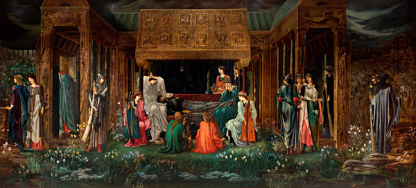 The Last Sleep of King Arthur in Avalon, c1881-1898. Creator: Burne-Jones, Sir Edward Coley (1833-1898).