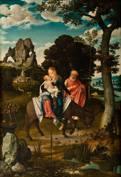 The Flight into Egypt, c1520. Creator: Cleve, Joos van (ca. 1485-1540).