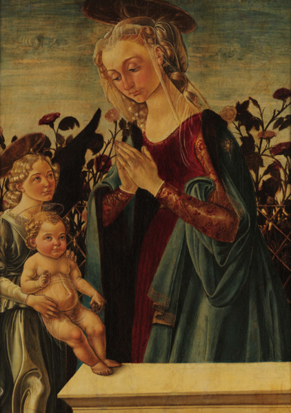 Virgin and Child with an Angel, Second Half of the 15th century. Creator: Biagio d'Antonio, (Tucci) (1446-1516).