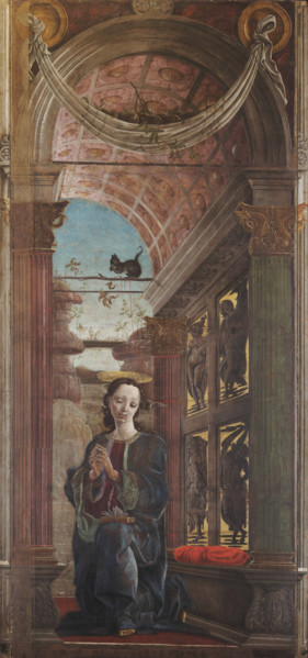 Virgin Annunciate, 1467-1469. Creator: Tura, Cosimo (before 1431-1495).