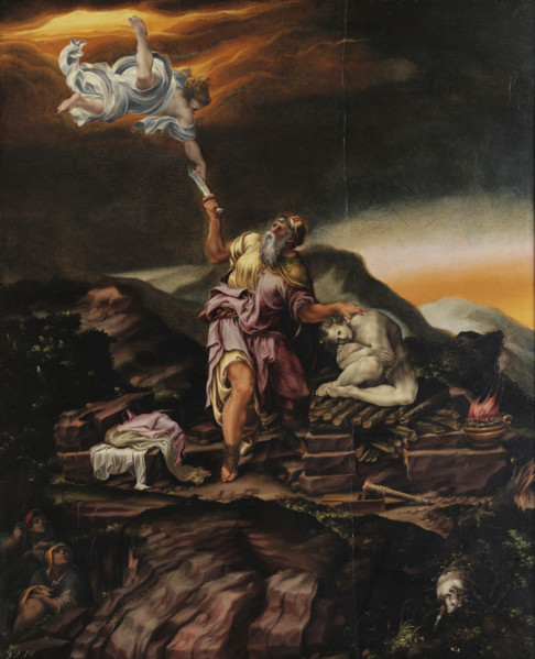 Abraham Sacrificing Isaac, after 1555. Creator: Orsi, Lelio (1511-1587).