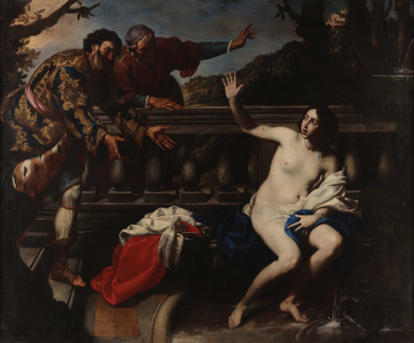 Susanna and the Elders, c1645. Creator: De Rosa, Pacecco (Francesco) (1607-1656).