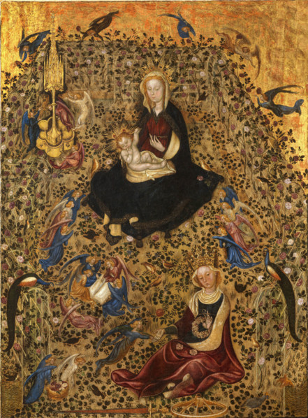 Madonna of the Rose Garden, 1420. Creator: Sassetta (1392-1450).