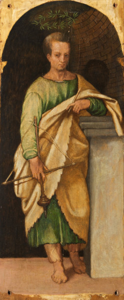 Nicostratus. From the Polyptych of the Four Crowned Martyrs, 1552. Creator: Badile, Antonio (1518-1560).