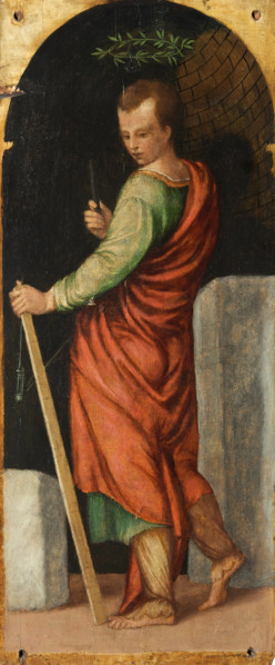 Simplicius. From the Polyptych of the Four Crowned Martyrs, 1552. Creator: Badile, Antonio (1518-1560).