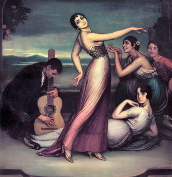 Flamenco songs and dances, 1917. Creator: Romero de Torres, Julio (1874-1930).