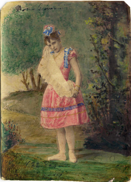 Portrait of the ballerina Pierina Legnani, Early 1890s. Creator: Anonymous.