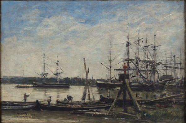 Bordeaux. The port, 1876. Creator: Boudin, Eugène-Louis (1824-1898).