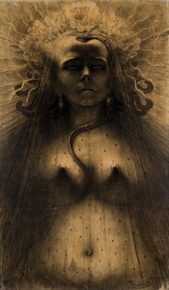 L'Idole de la Perversité (The Idol of Perversity), 1891. Creator: Delville, Jean (1867-1953).