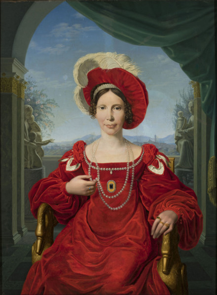 Portrait of Princess Augusta of Prussia (1780-1841), c1815. Creator: Bury, Friedrich (1763-1823).