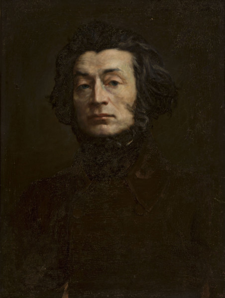 Portrait of the poet Adam Mickiewicz (1798-1855), 1897. Creator: Mordasewicz, Kazimierz (1859-1923).