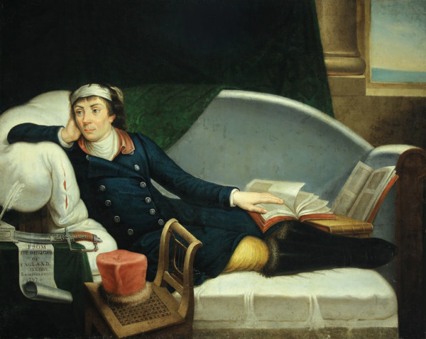 Portrait of Tadeusz Kosciuszko (1746-1817), with a saber gifted by the Whigs, Between 1807 and 1830. Creator: Cosway, Richard, (after) (1742-1821).