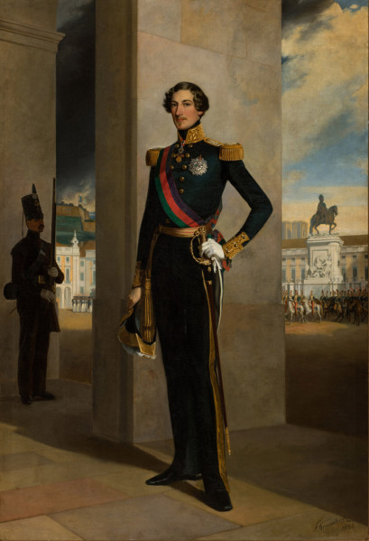 Portrait of King Ferdinand II of Portugal (1816-1885), 1845. Creator: Krumholz, Ferdinand (1810-1878).