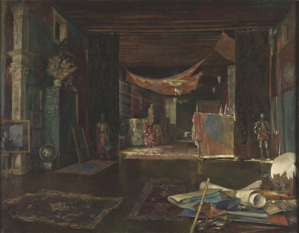 Atelier of the artist at Palazzo Pesaro degli Orfei. Creator: Fortuny y Madrazo, Mariano (1871-1949).