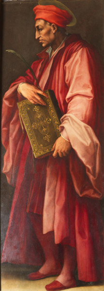 Cosimo il Vecchio as Saint Cosmas, 1557-1559. Creator: Vasari, Giorgio (1511-1574).