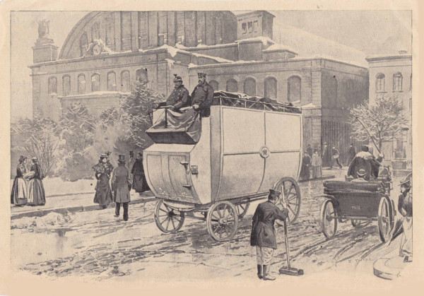 Electric Motor Post Car in Berlin, c1900. Creator: Thiel, Ewald (1855-?).