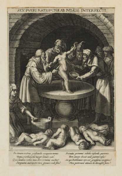 Six Children Killed in Regensburg, from Bavaria Sancta , 1627. Creator: Sadeler, Raphael, the Younger (1584-1632).