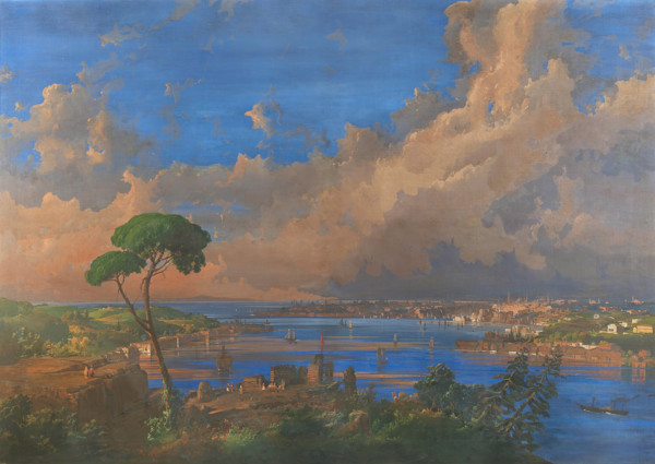 View of Istanbul, 1864. Creator: Caffi, Ippolito (1814-1866).