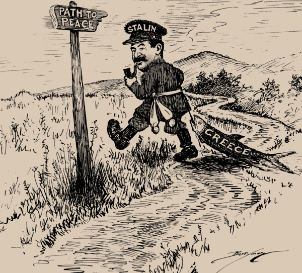 Path to Peace (The Evening Star, August 27, 1946) , 1946. Creator: Berryman, Clifford K. (1869-1949).